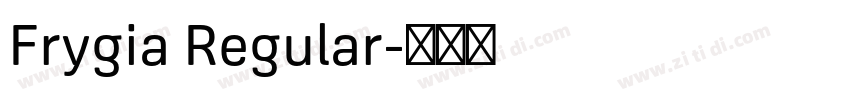 Frygia Regular字体转换